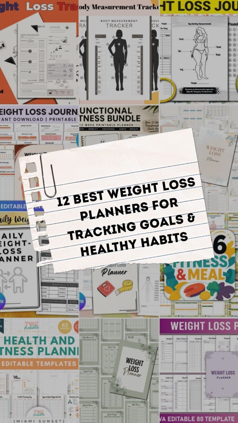 12 Best Weight Loss Planners for Tracking Goals & Healthy Habits