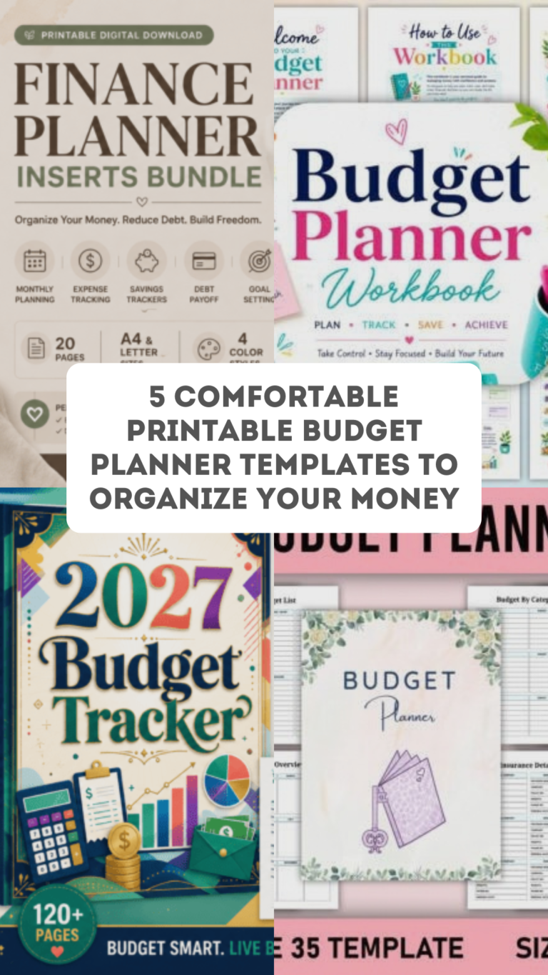 Printable budget planner template