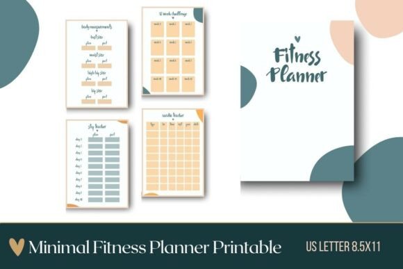 Minimal Fitness Planner Printable