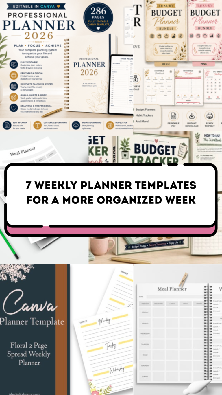 weekly planner template