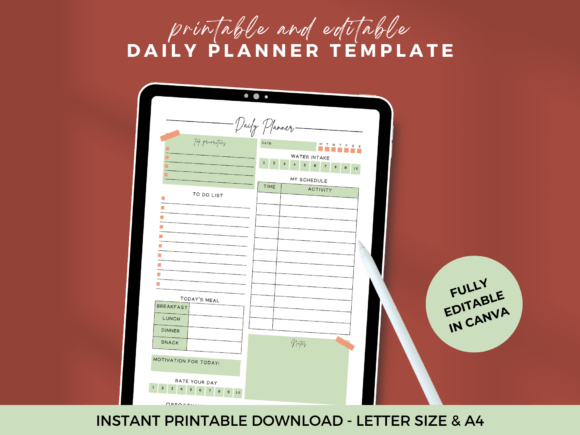 daily planner printable