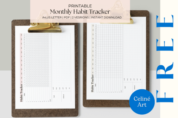 Monthly habit tracker