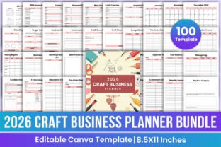 2026 Craft Business Planner Bundle Canva