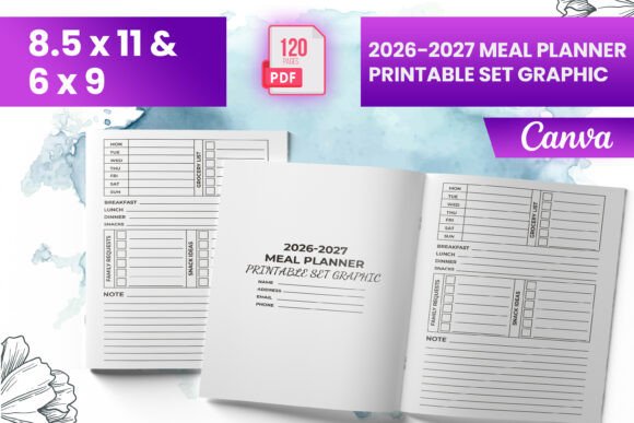 2026–2027 Meal Planner Printable Set