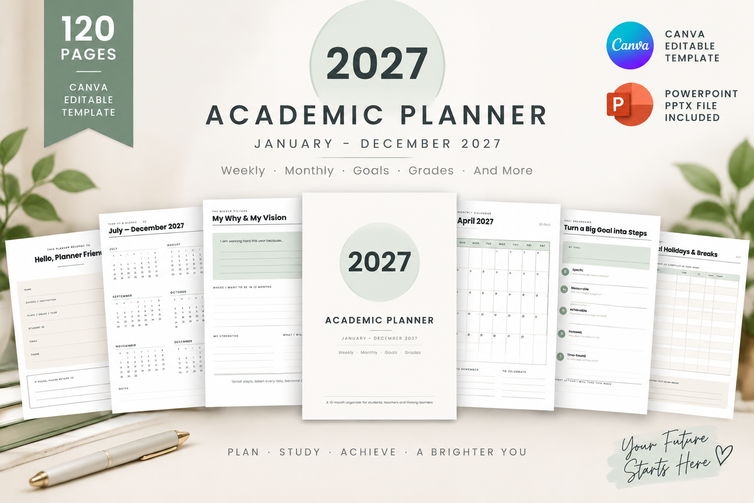 Student Planner — 2027 Academic Planner product preview