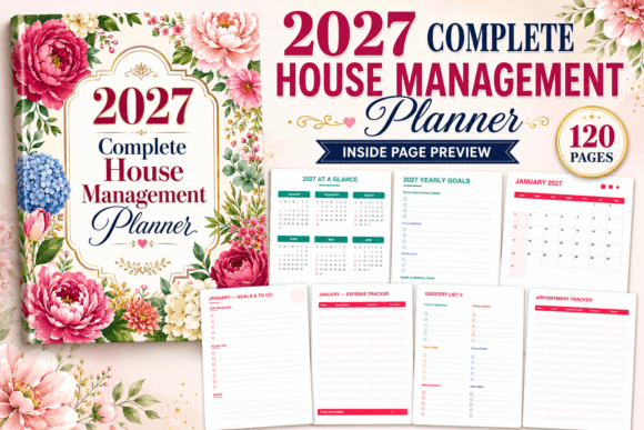 Home planner - 2027 Complete House Management Planner