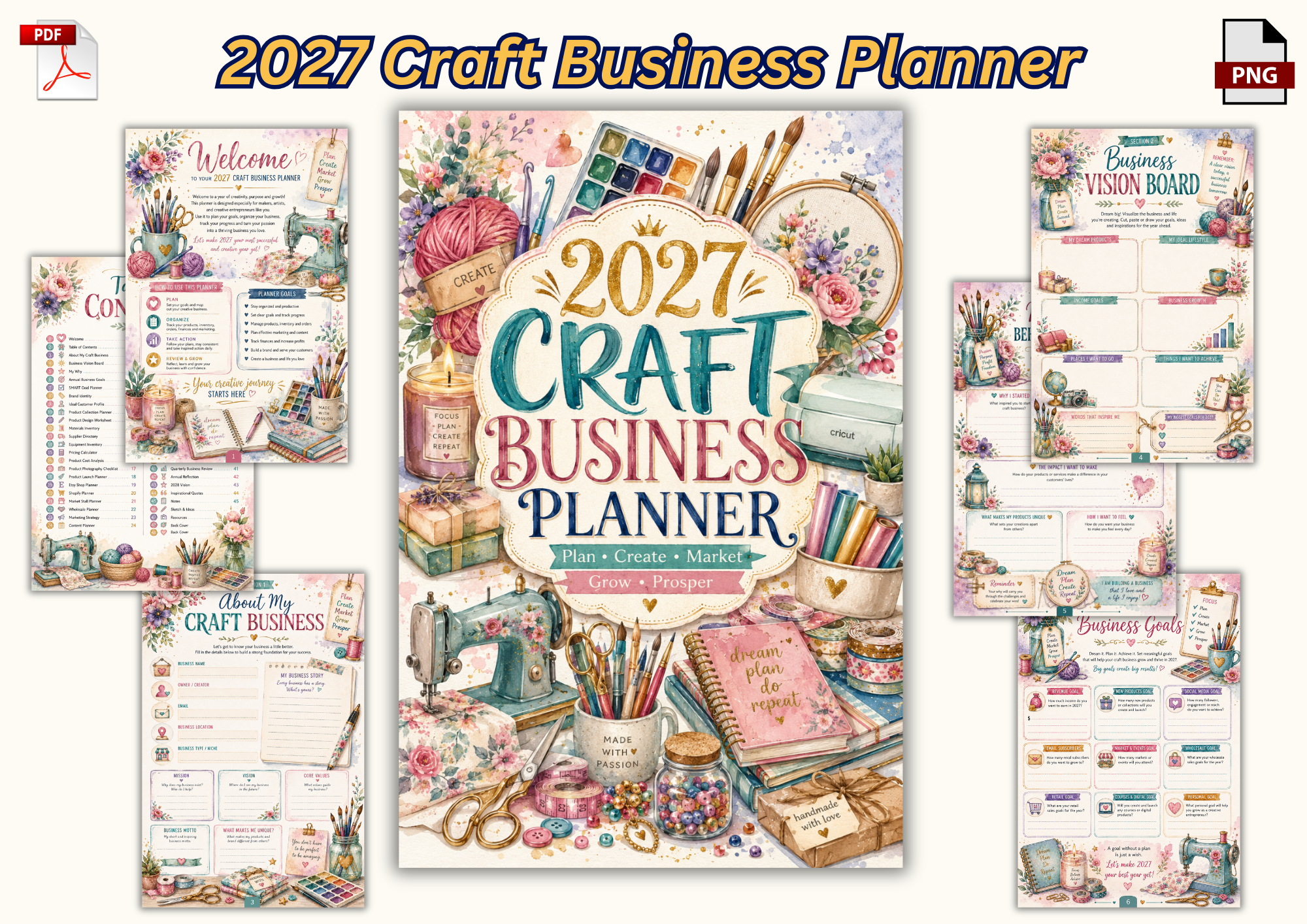 Business planner - 2027 Craft Business Planner
