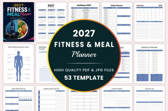 2027 Fitness & Meal Planner