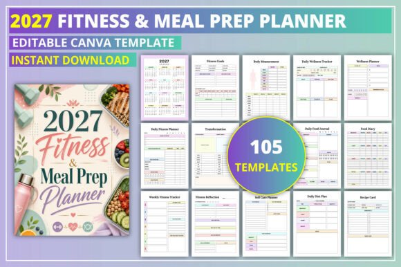 2027 Fitness & Meal Prep Planner