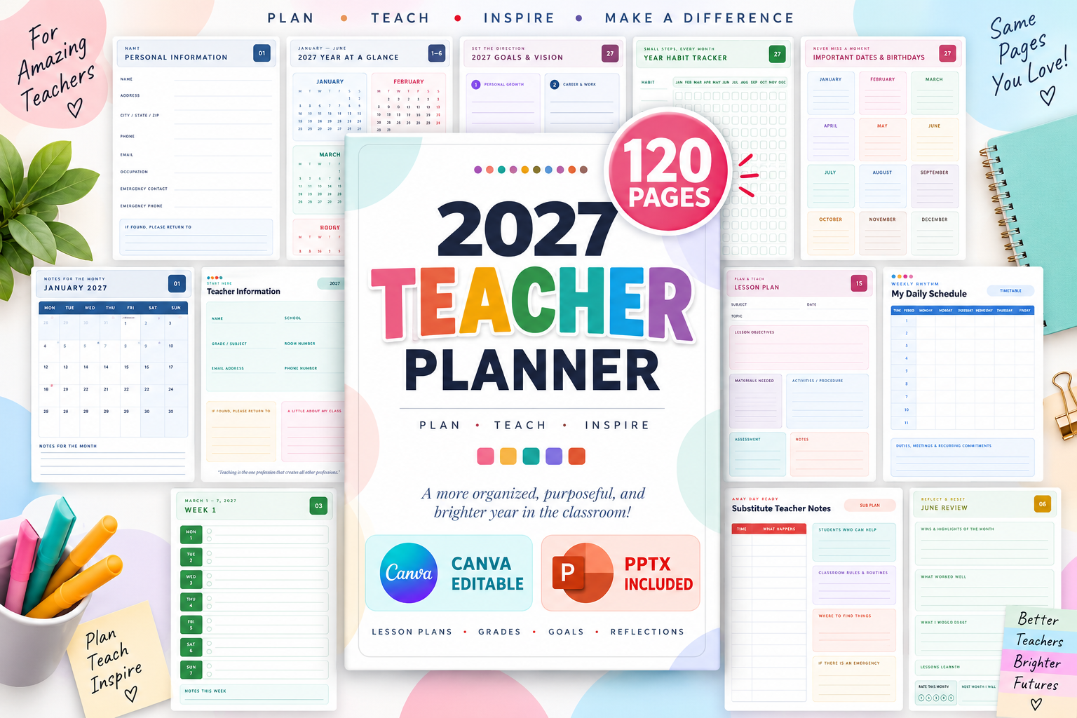 2027 Teacher Planner