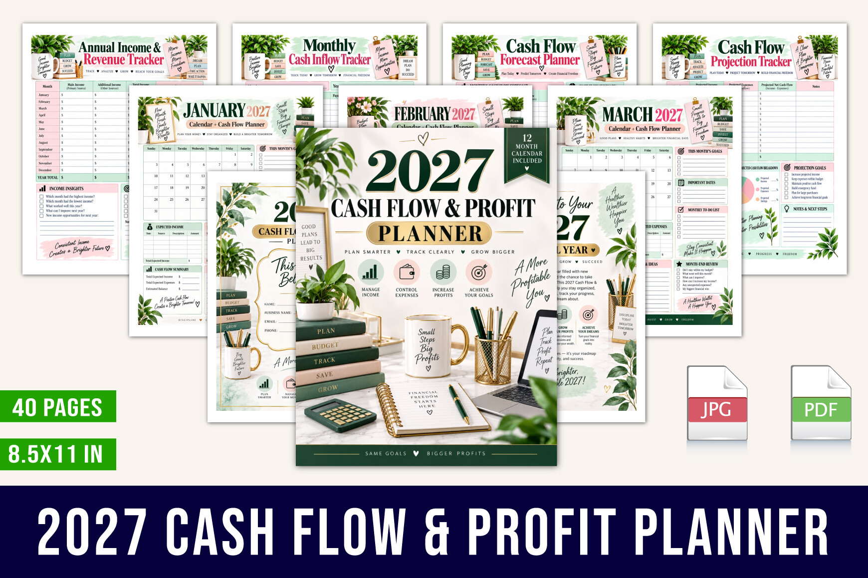 2027 Budget Planner: 2027 Business Cash Flow and Profit Planner original product preview