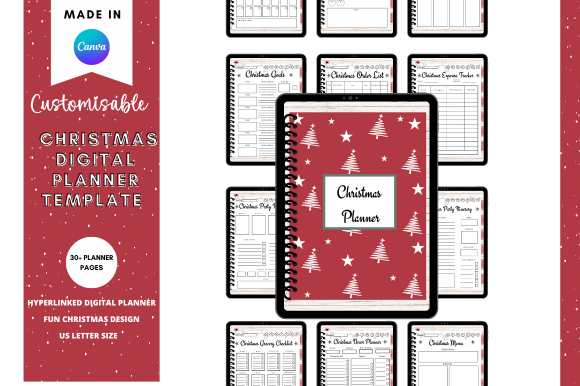 Christmas Cleaning Checklist: Christmas Household Cleaning Page in a Digital Planner Collection original product preview