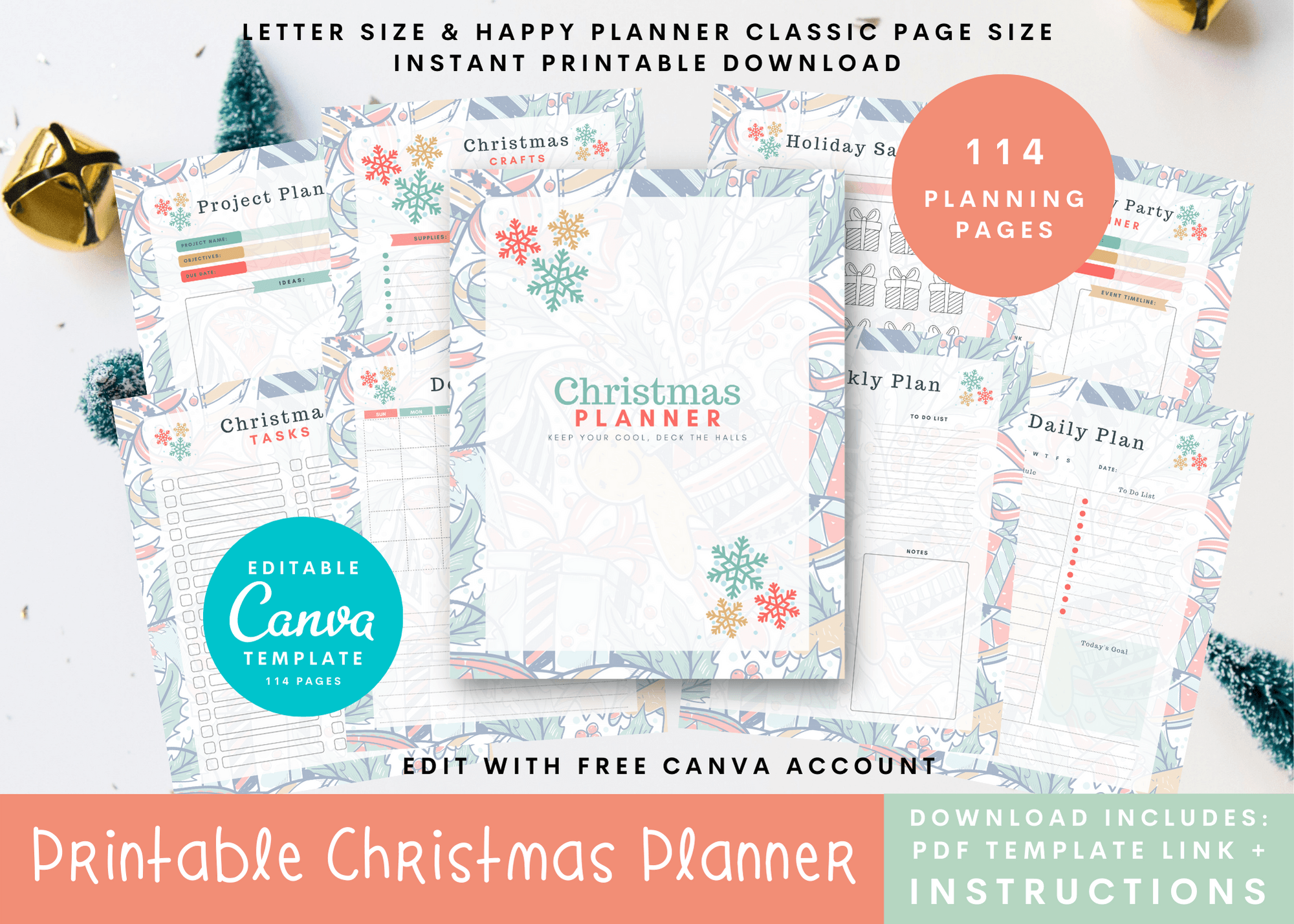 Christmas Cleaning Checklist: Christmas Cleaning Checklist in Two Binder Sizes original product preview