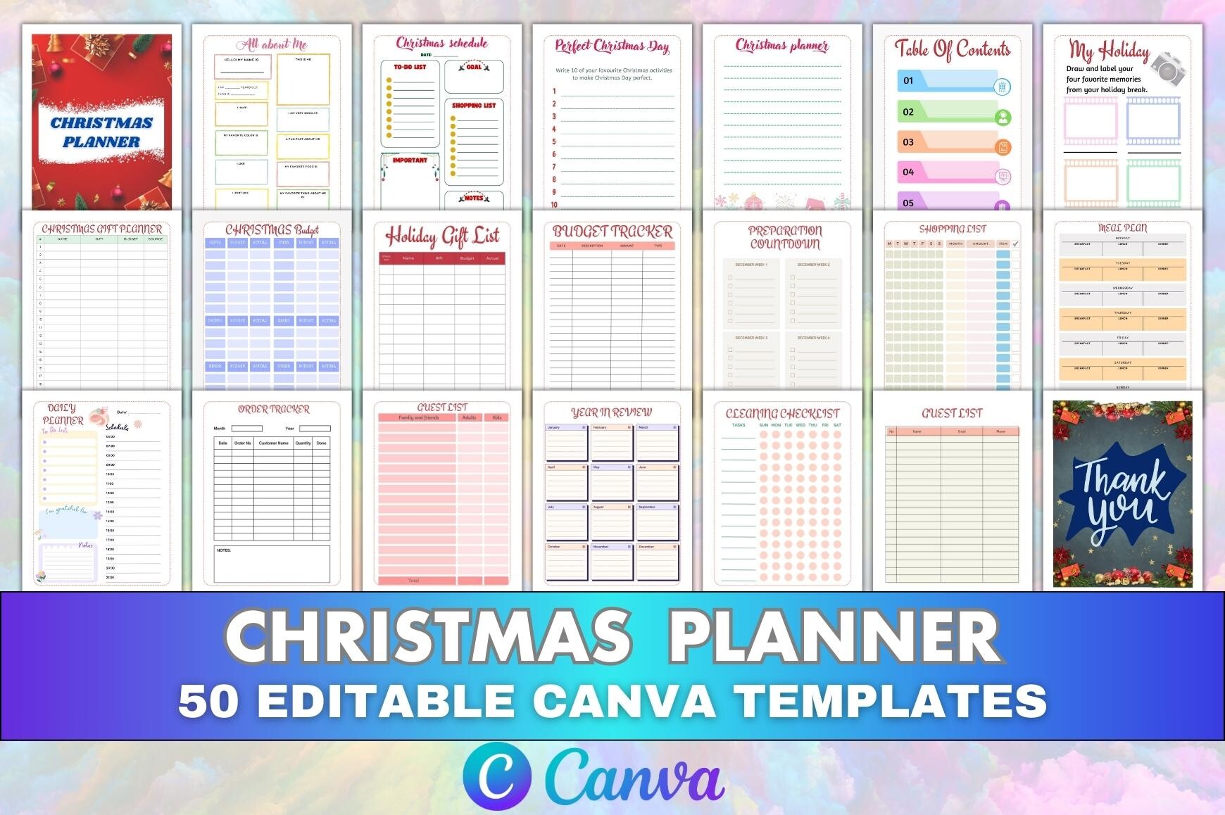 Christmas Cleaning Checklist: Letter-Size Christmas Cleaning Checklist with Canva Sources original product preview