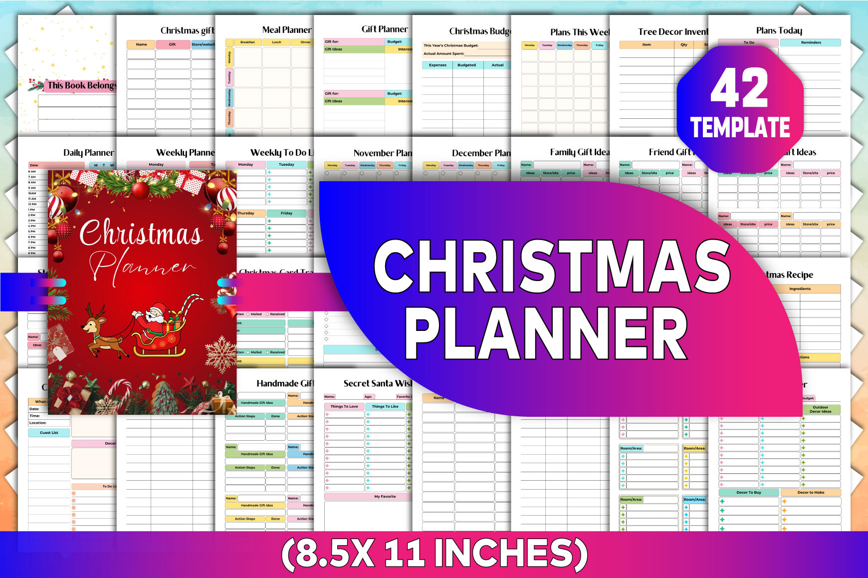 Christmas Cleaning Checklist: Christmas Cleaning Checklist beside Kitchen and Decor Inventory original product preview