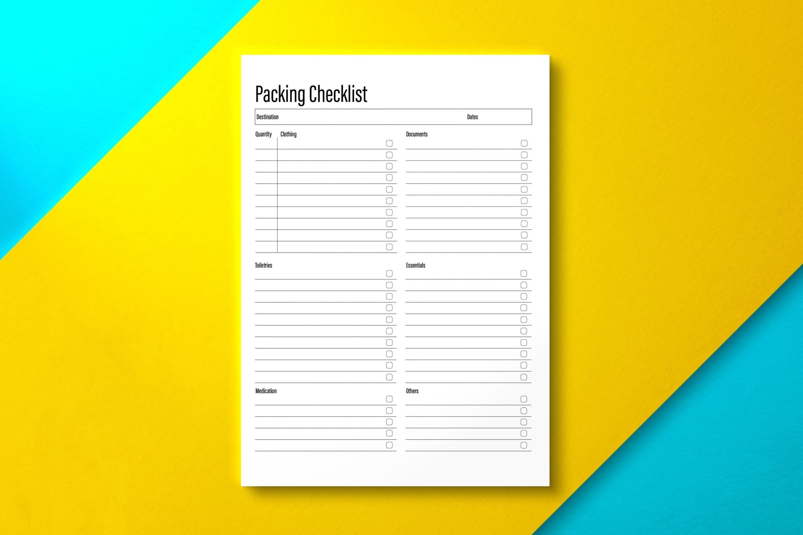 Holiday Packing List: A Six-Section Gray Checklist with Illustrator Sources original product preview