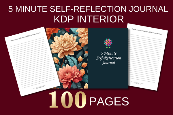 Daily Reflection Journal: A Compact Canva Reflection Interior with One Hundred Prompts original product preview