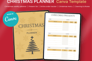 40 Page Christmas Planner Canva Template