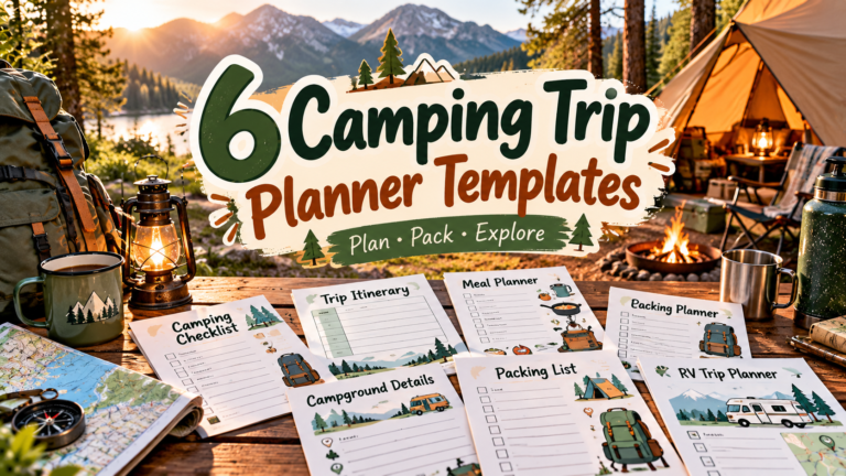 6 Camping Trip Planner Templates for Better Outdoor Adventures