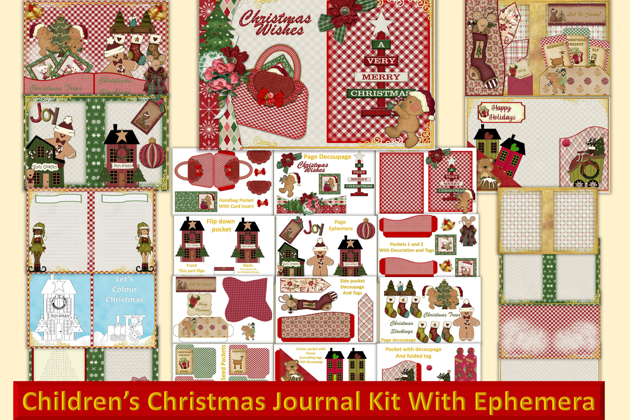 christmas journal: Childhood Christmas Writing and Craft Kit original product preview