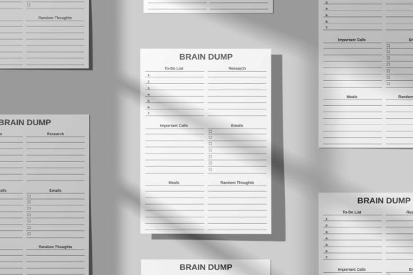 ADHD productivity planner - ADHD Brain Dump Planner