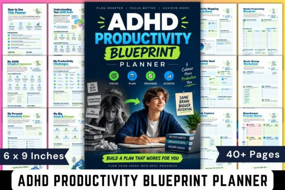 ADHD productivity planner - ADHD Productivity Blueprint Planner