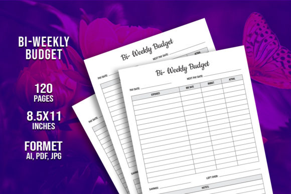 120 page biweekly budget finance planner
