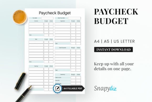 Biweekly paycheck budget worksheet printable