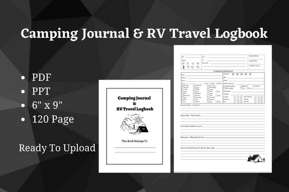 camping journal: Camping and RV Logbook with PowerPoint original product preview