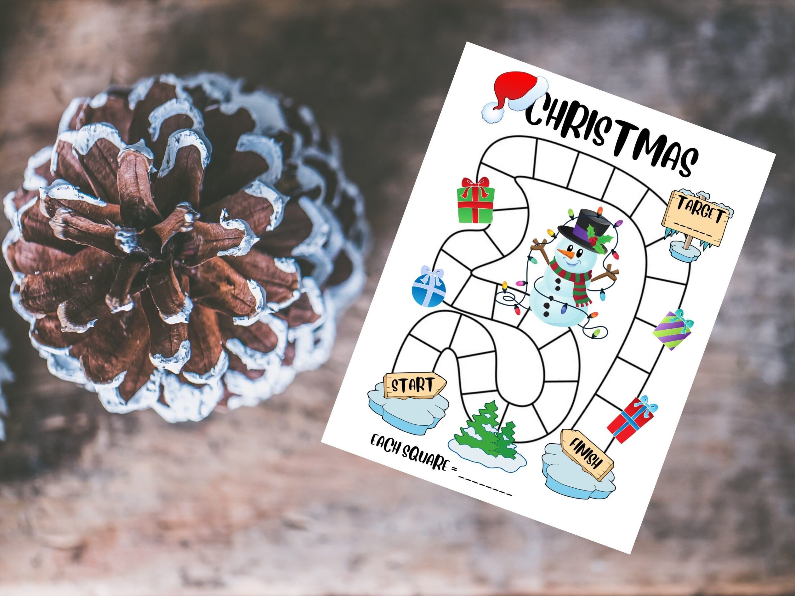 Christmas Budget and Savings Tracker printable planner preview