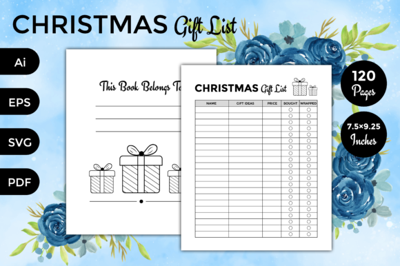 Christmas Gift List Tracker Vol 01