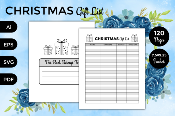 Christmas Gift List Tracker Vol 02