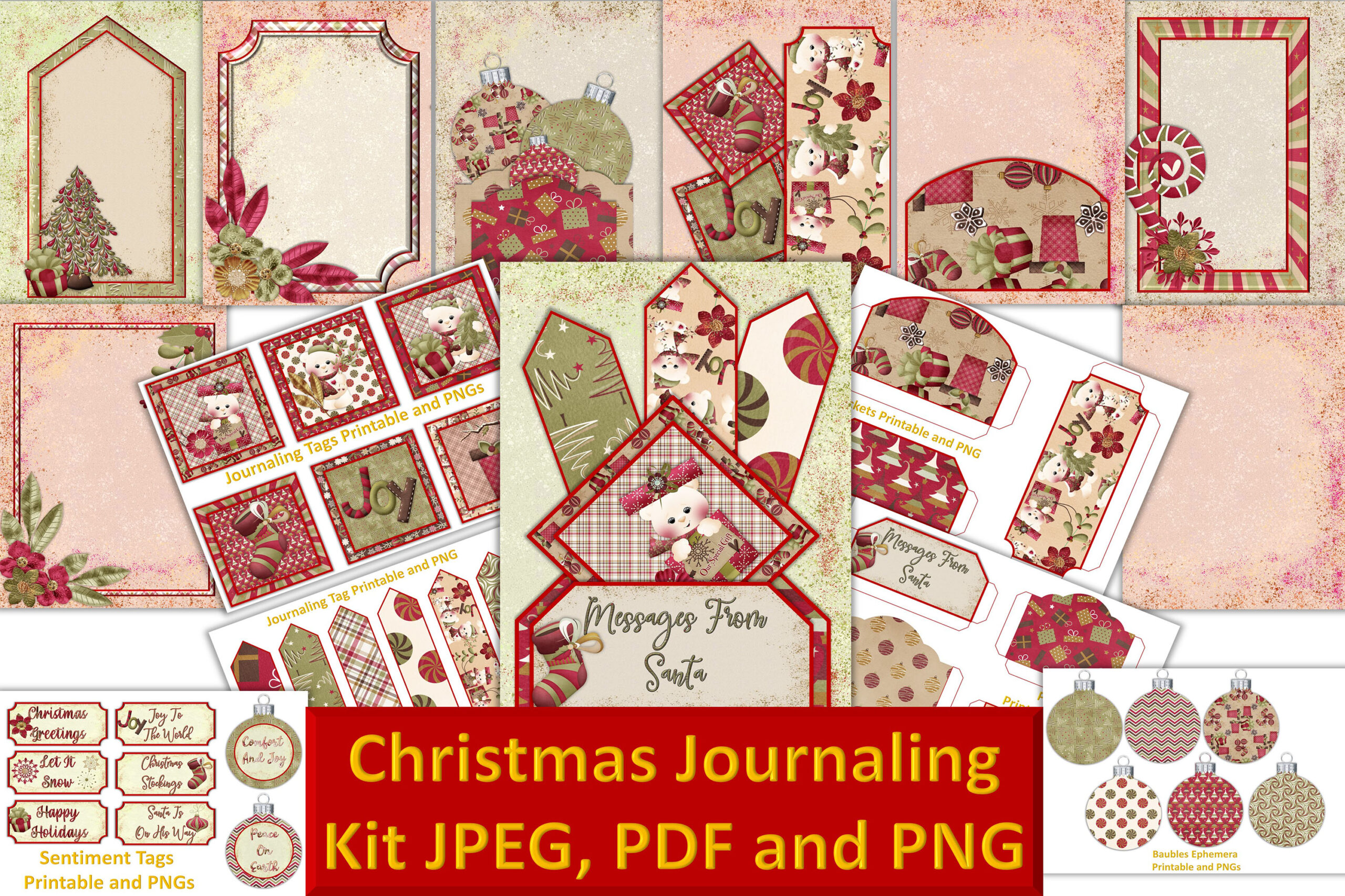 christmas journal: Half-Letter Christmas Signature and Pockets original product preview