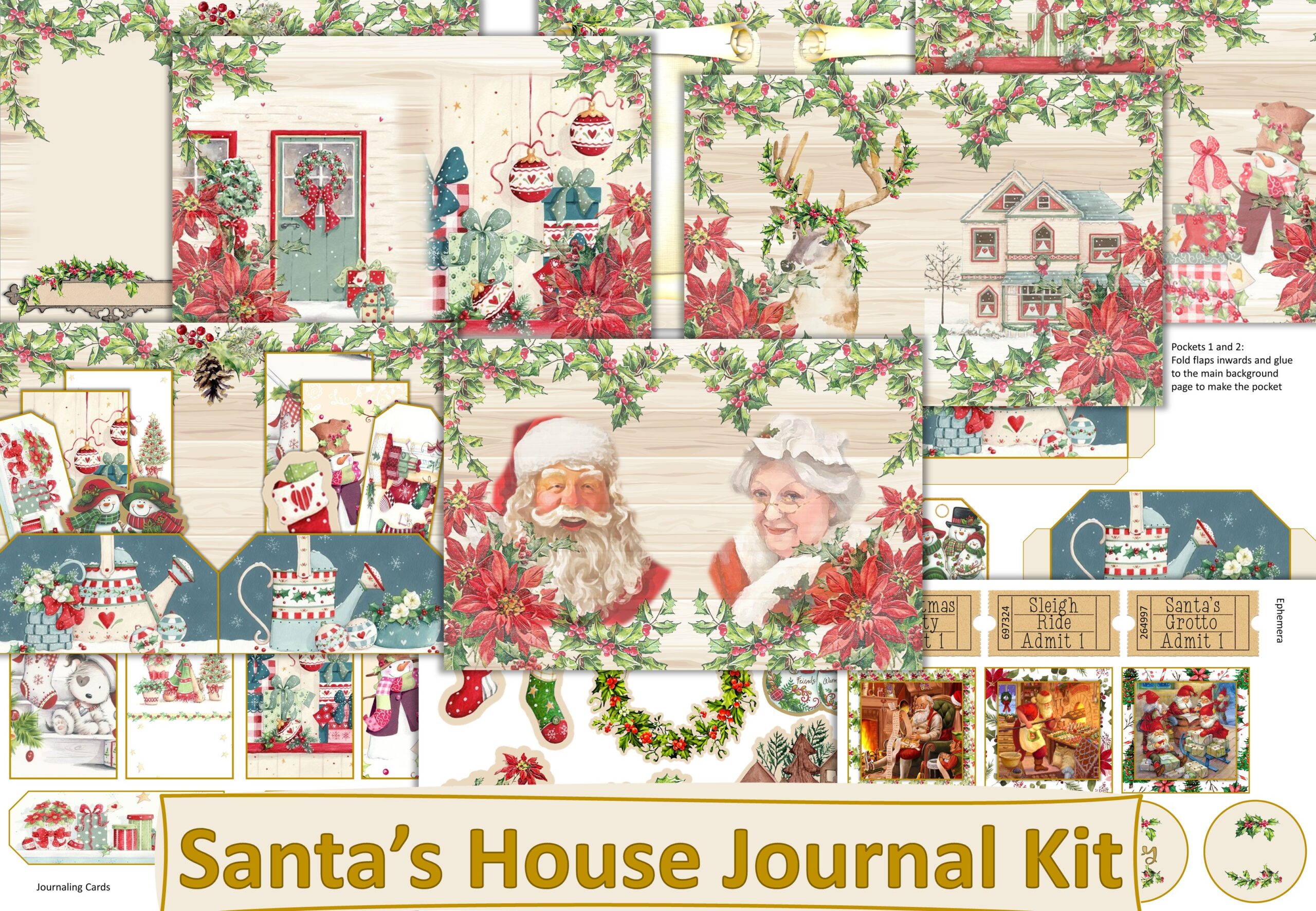christmas journal: Santa and Mrs. Claus Memory Journal original product preview