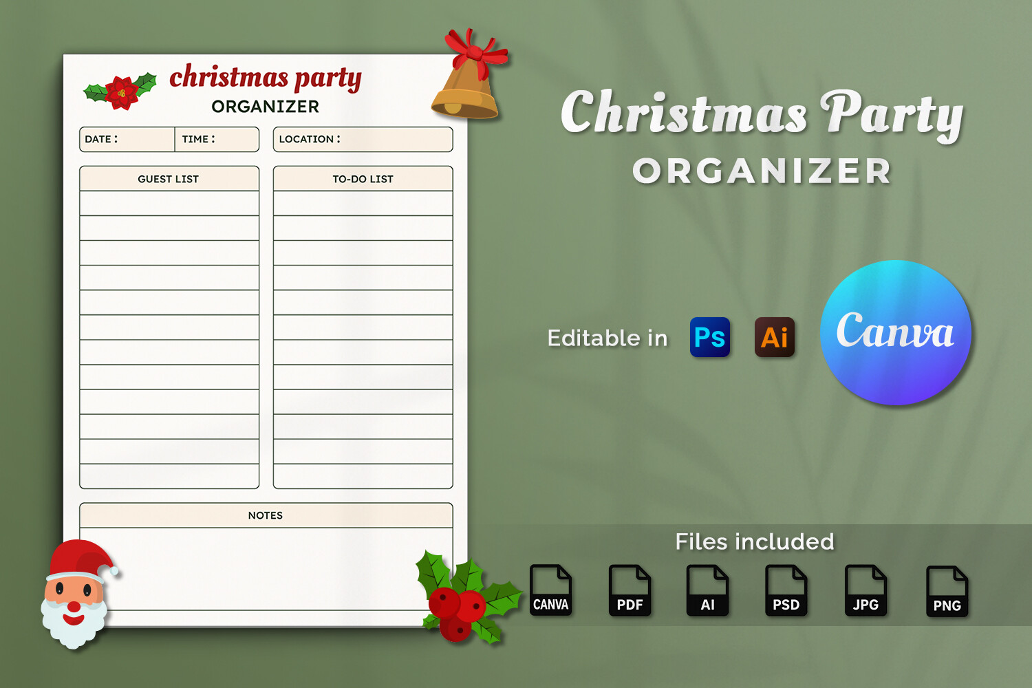 Christmas Party Organizer KDP Interior preview
