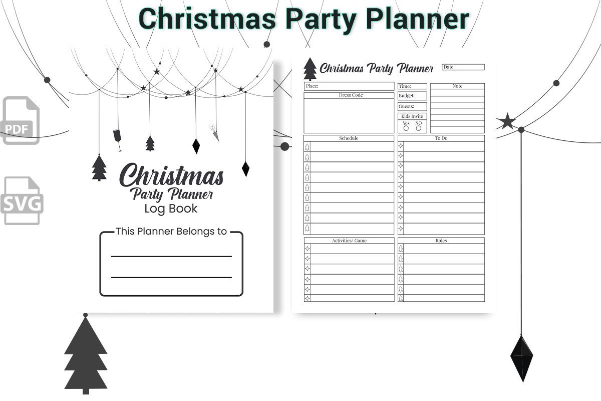 Christmas Party Planner Printable preview