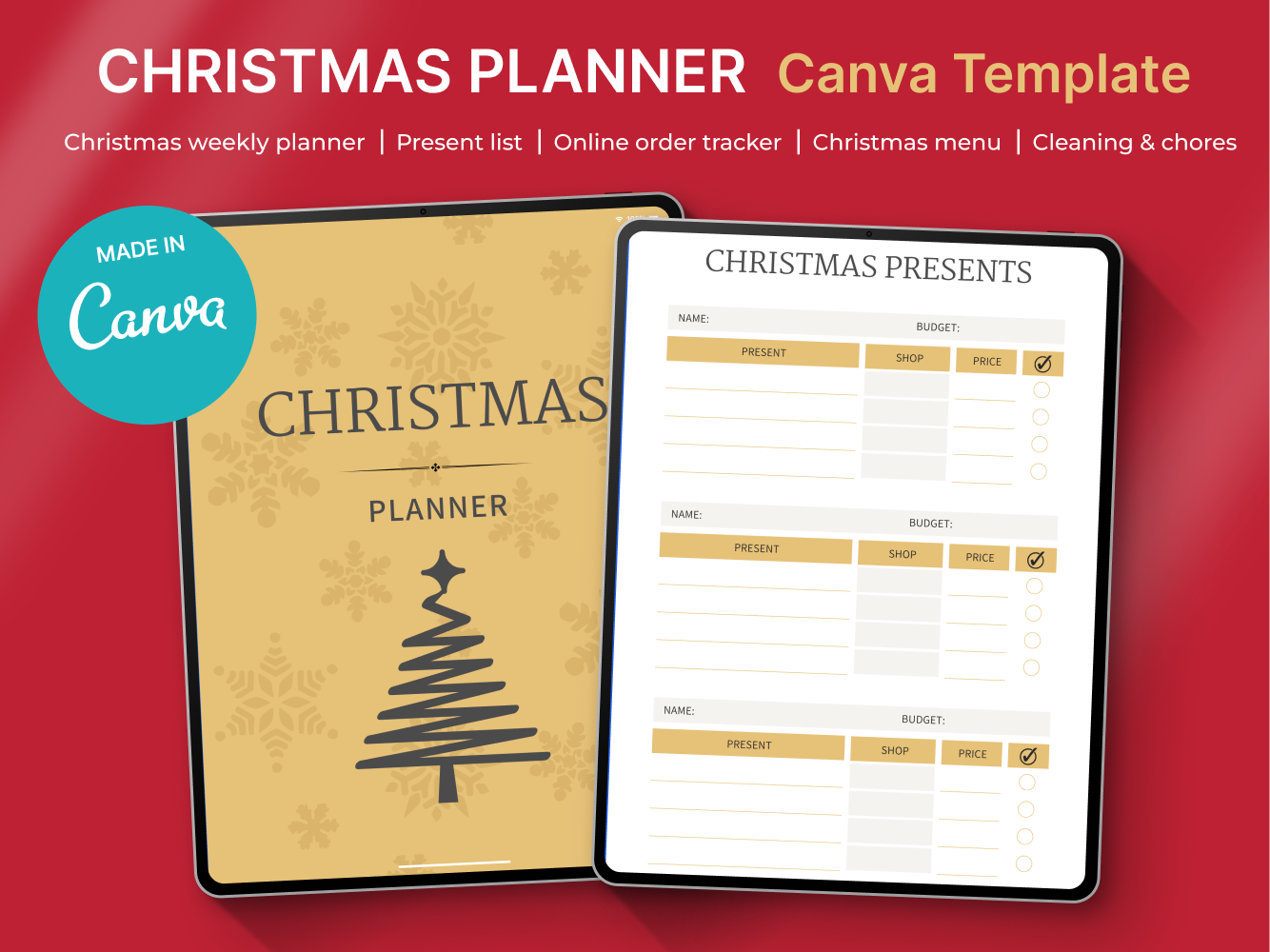 40-Page Christmas Dinner Planner by Makii preview