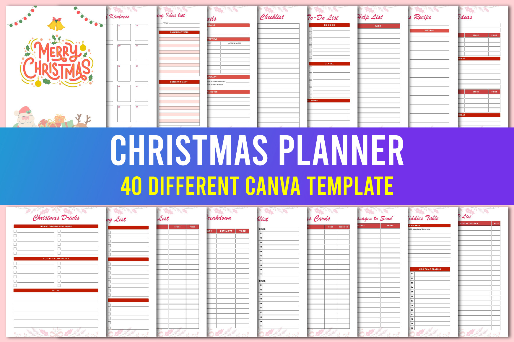 40-Template Christmas Cooking Organizer by designmela01 preview