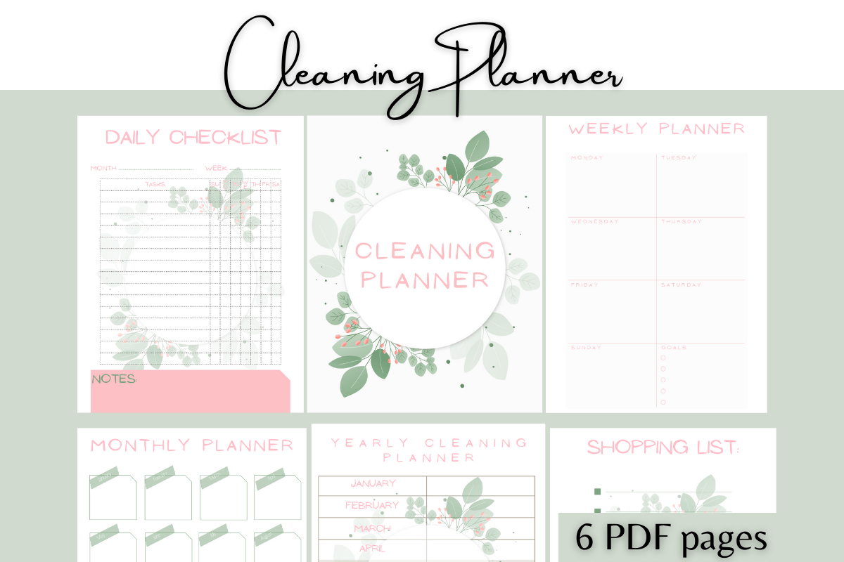Cleaning Planner — Simple Cleaning Planner Printables product preview