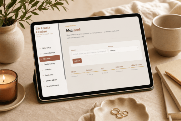 Content planner - Content Creator Planner for Any Niche