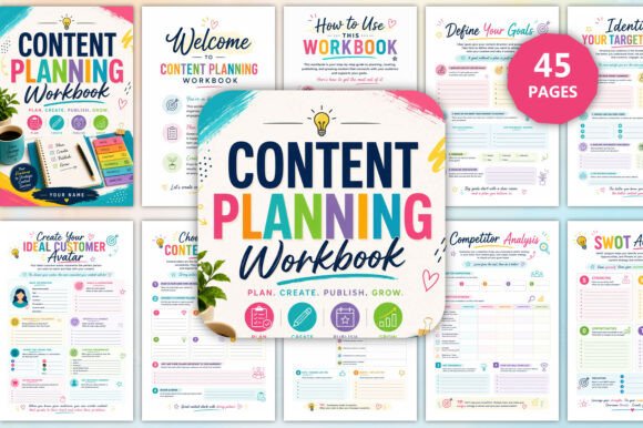 Content planner - 45-Page Content Planning Workbook