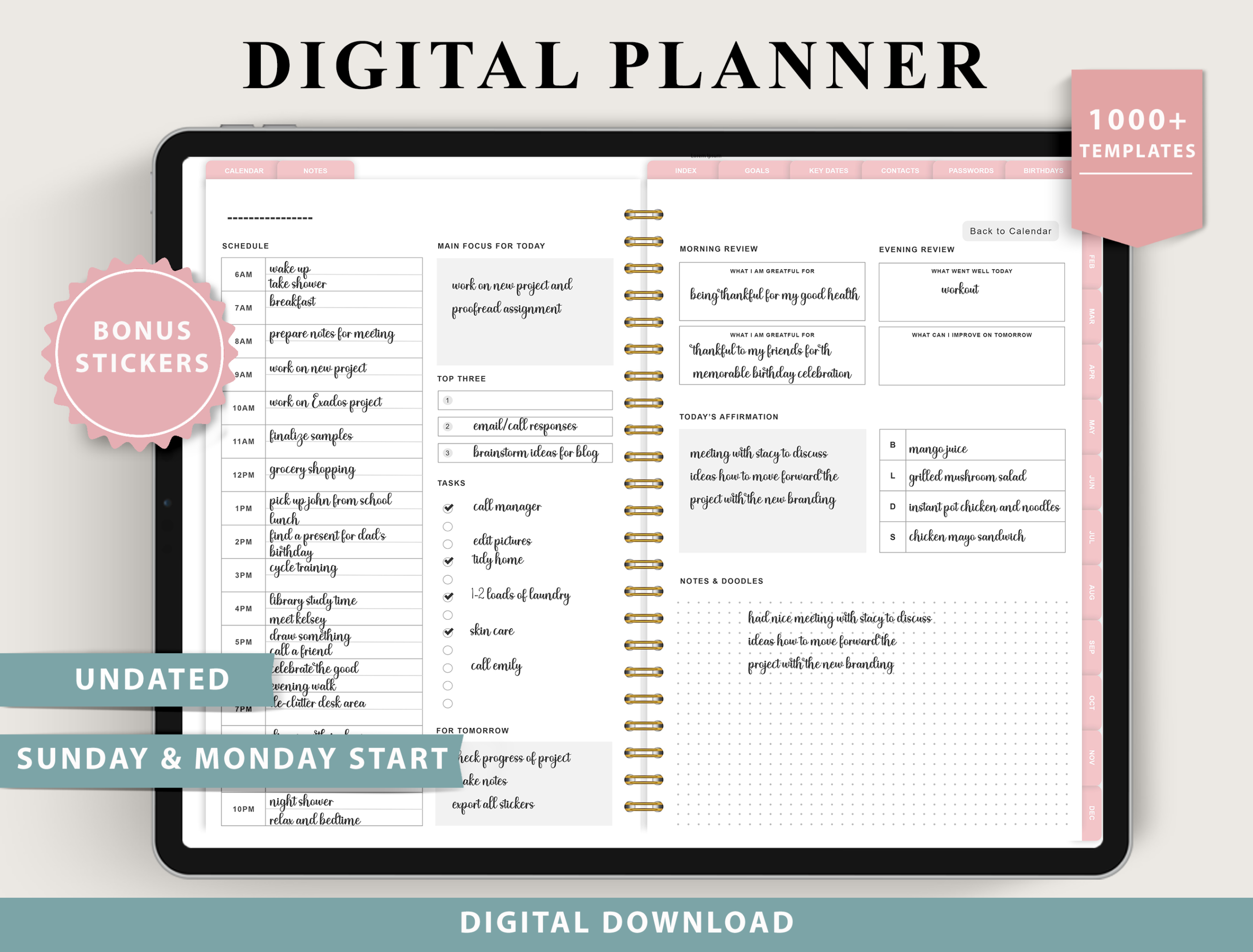 2027 Digital Planner — Digital Planner for Ipad, GoodNotes product preview
