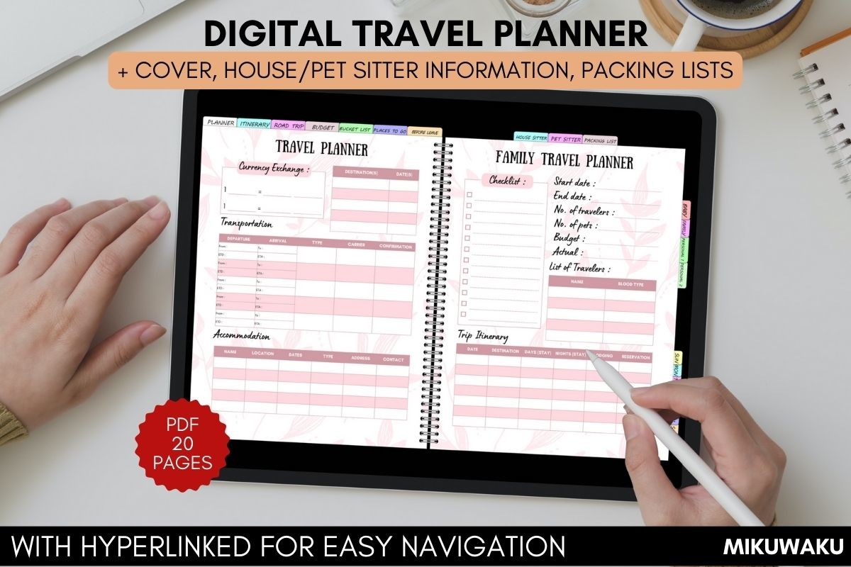 Digital Travel Planner Bundle 1