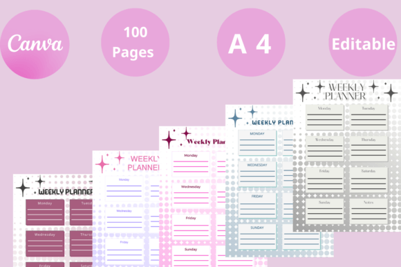 Editable Canva Weekly Planner