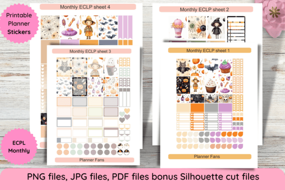 Erin Condren Monthly Halloween Kit