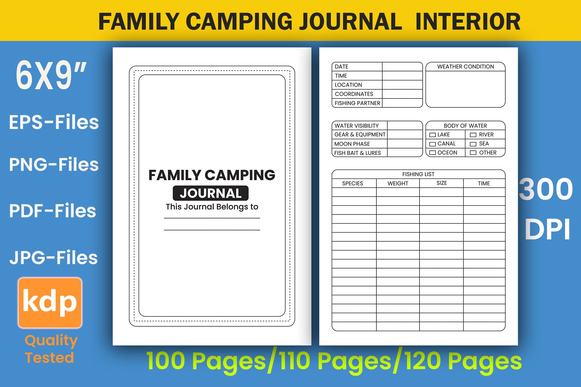 camping journal: Compact Family Camping Journal Interior original product preview