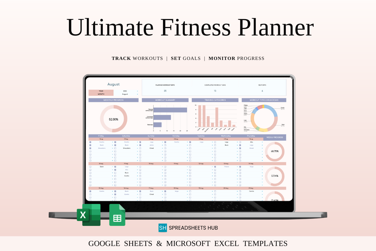 Fitness Planner Spreadsheet