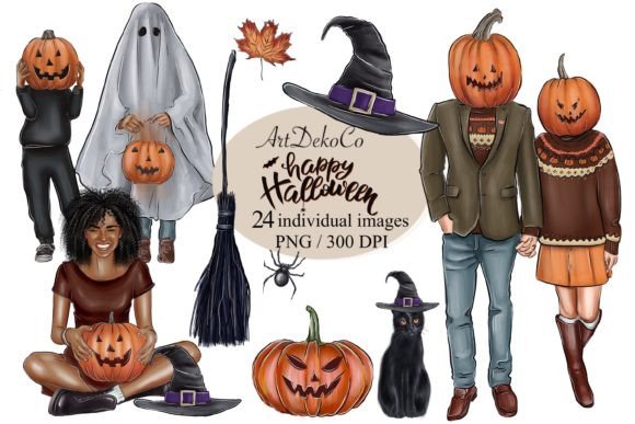 Halloween Cliparts for Planner Stickers