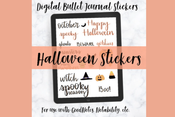 Halloween Digital Planner Stickers