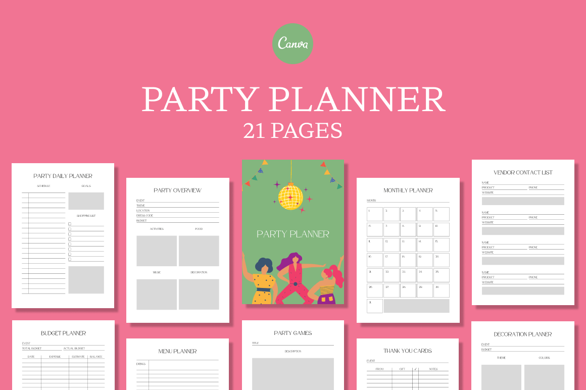 21-Page Holiday Party Planner by EveryDay preview